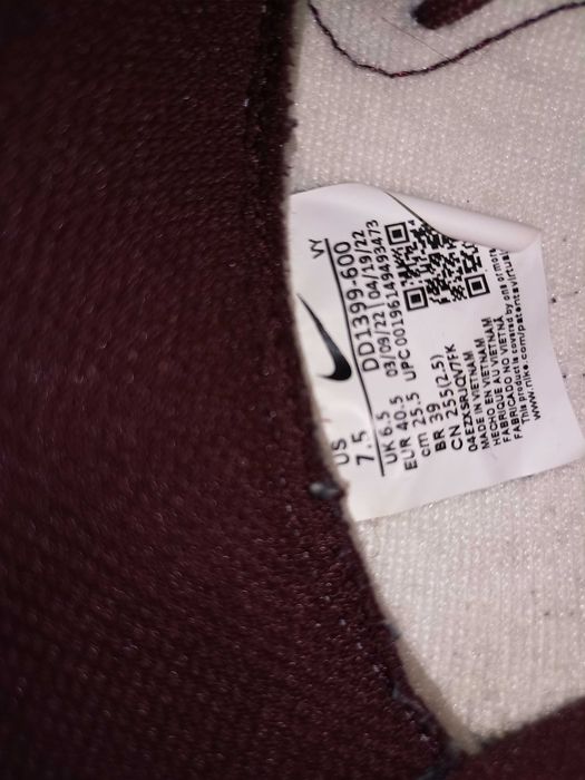 Pantofi Nike Dunk High Dark Beetroot in cutia originala