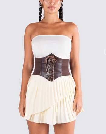 Черен корсет еко кожа, пънк корсет , готик корсет, секси корсет