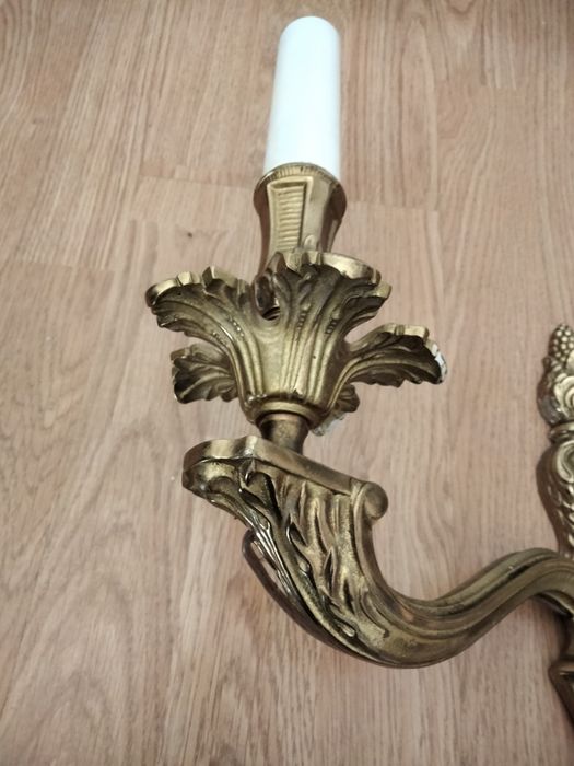 Aplica bronz, electrică,veche