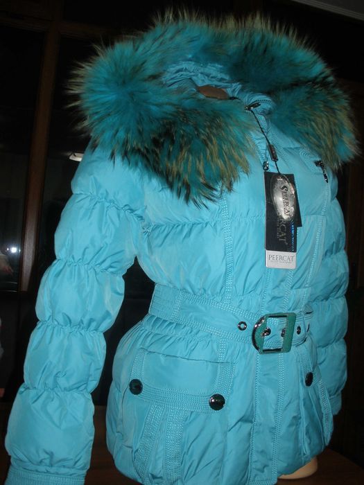 Женский пуховик Peercat натуральный пух . Новый .