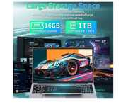 Fsjun Newest 17.3" Laptop, 16GB DDR4 RAM 1TB SSD