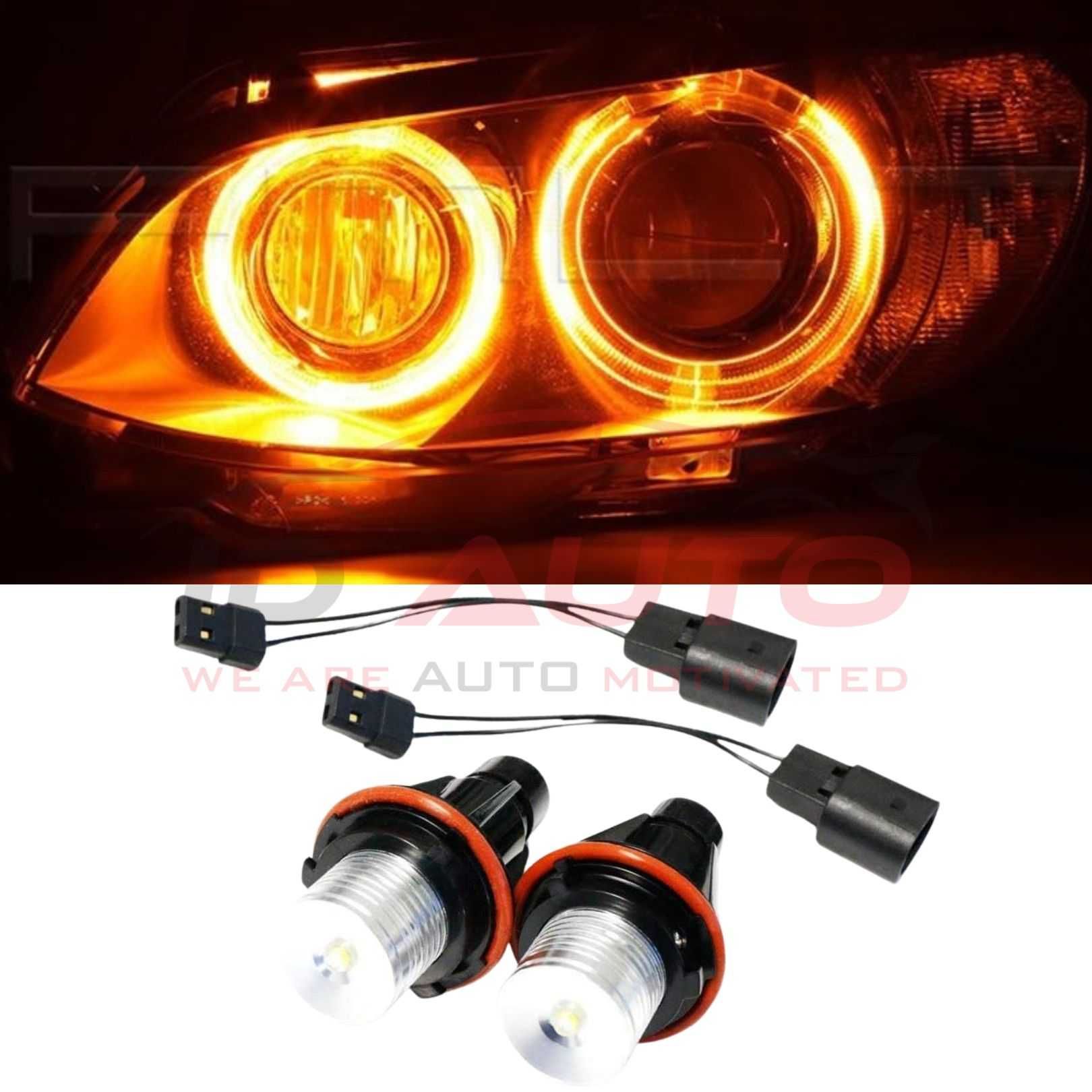 LED крушки Angel Eyes жълти за BMW – с канбуси , бмв ангелски очи
