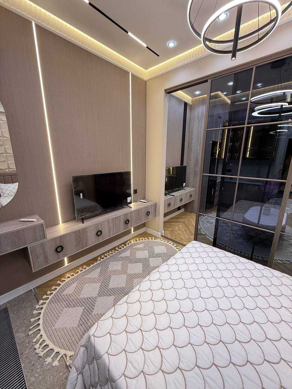 1-комн. U-Tower, 35м², люкс ремонт, мебель,Вид на Tashkent City `