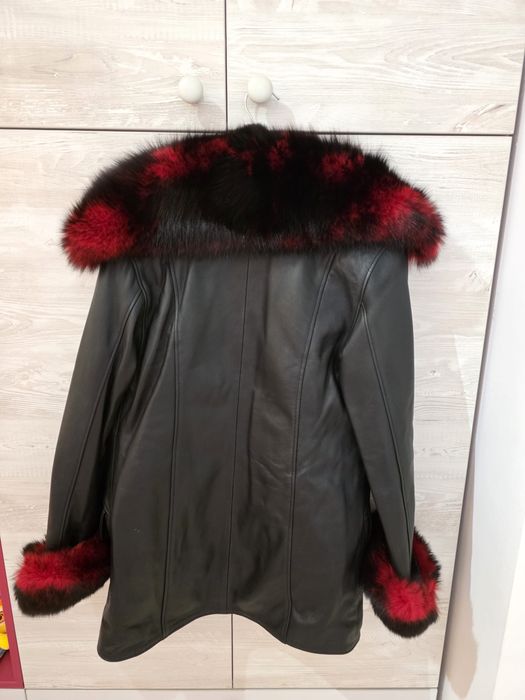 Geaca piele si blana naturala