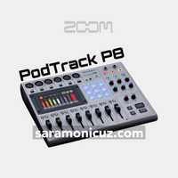 ZOOM PodTrack P8 — Podcast Recorder. Микшерный пульт Audio interfeys