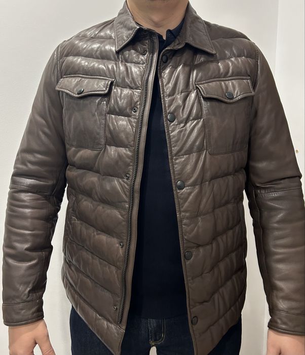 Кожанная куртка Massimo Dutti (Европейская зима)