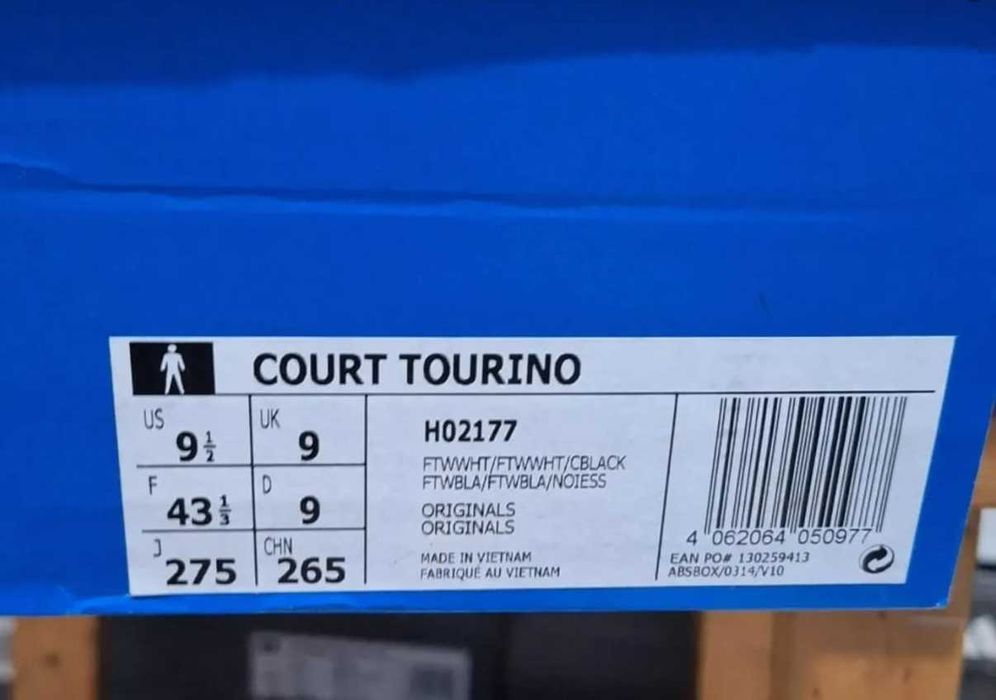 Оригинални кожени кецове * ADIDAS COURT TORINO * EU40 -48