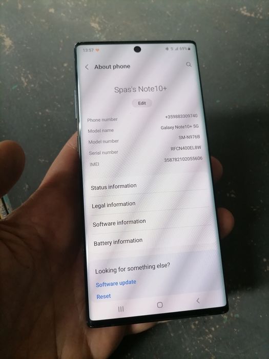 Samsung galaxy Note 10 plus, 256/12 RAM