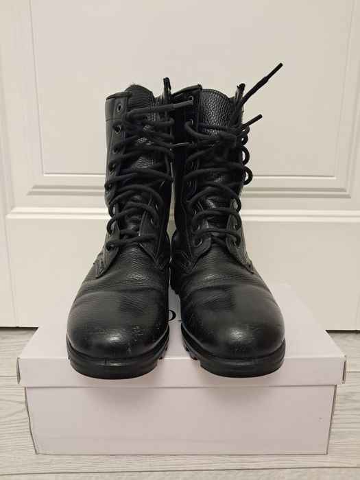 Берцы зимние из натуральной кожи