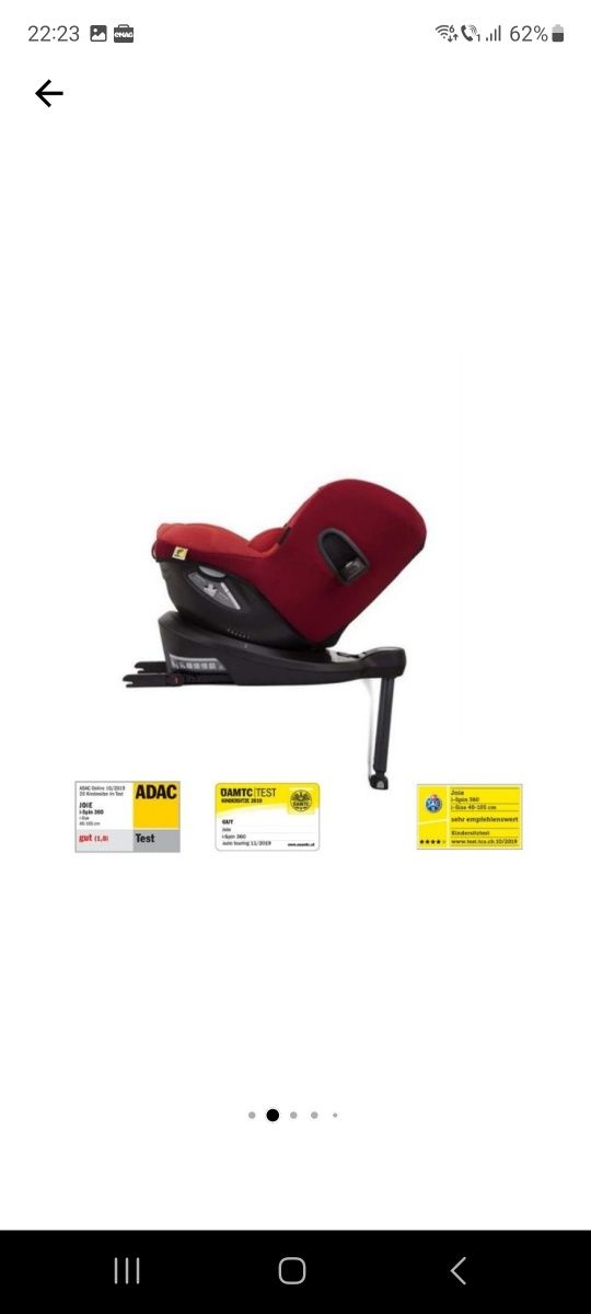 Vand scaun Joie Spin rotativ, utilizat, în stare buna de funcționare!