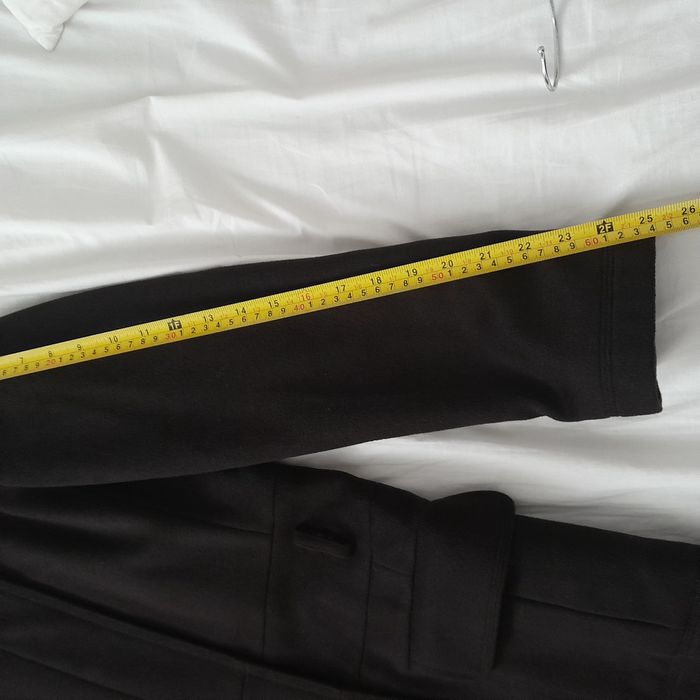 Palton maro inchis din lana