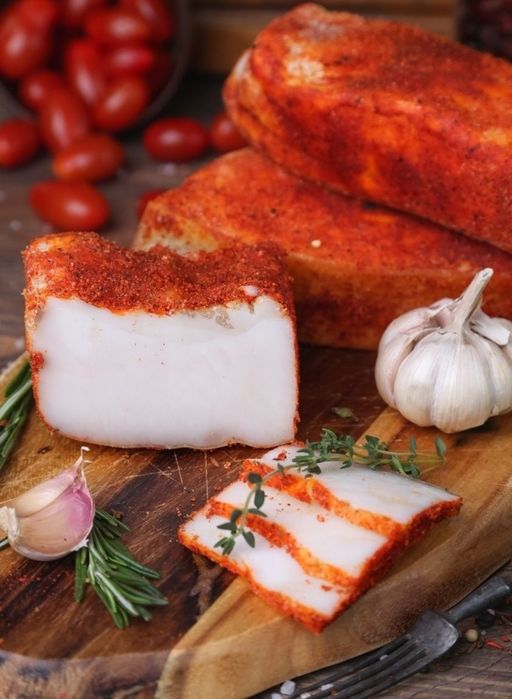 Сало капченое соленое