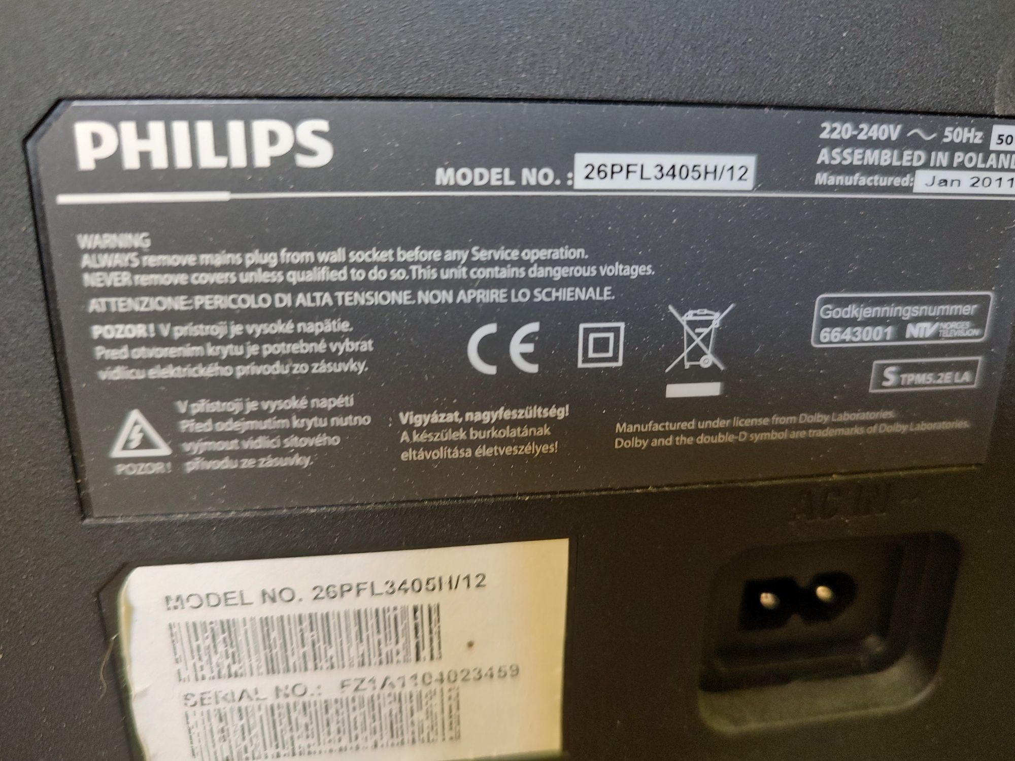 Светодиоден телевизор Philips 26PFL3405/12