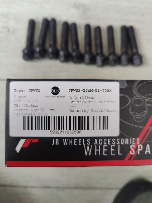 Distantieri 2.5cm/25mm BMW 5x120 distantiere + prezoane lungi incluse