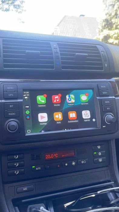 Navigatie BMW E46 Android 15 cu Carplay si Android Auto 4GB RAM