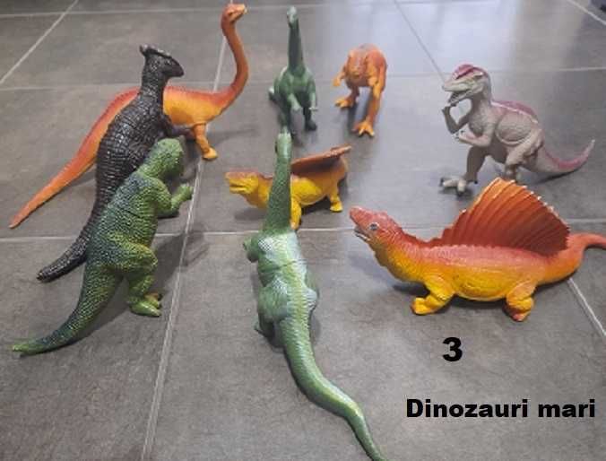 Colectie de dinozauri marimi, culori si forme diferite