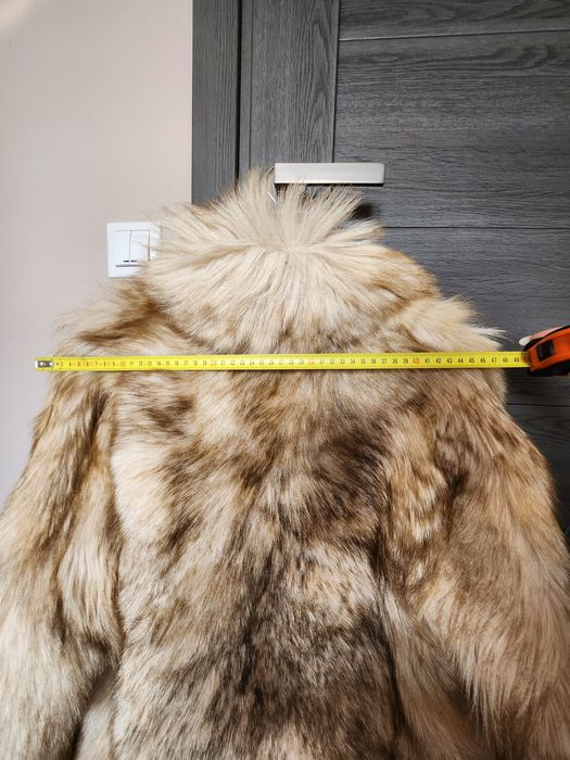 Haina vintage din blana naturala vulpe