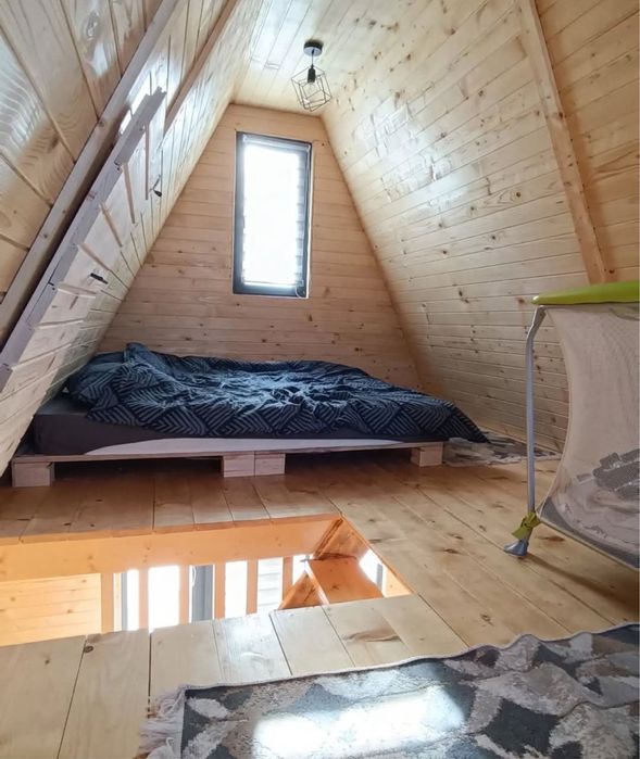 Casa A frame din lemn