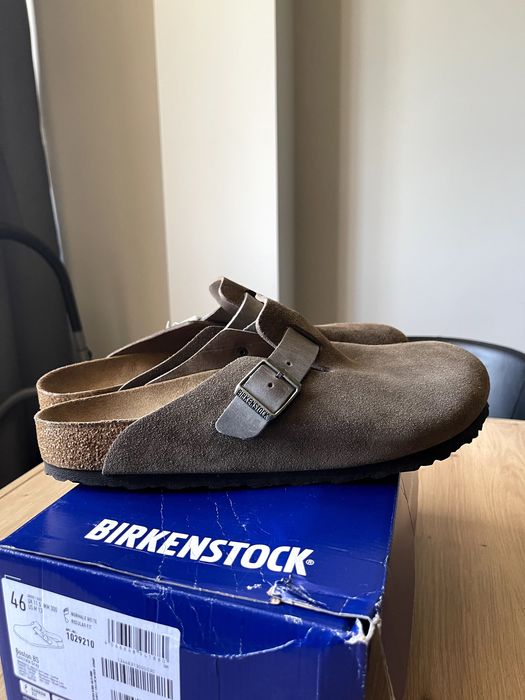 Birkenstock Чехли Boston (Concrete Gray) Размер 46