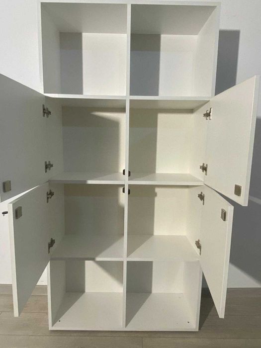 Dulap Depozitare cu Rafturi și Uși; Bibliotecă; Fișet Birou cu Rafturi