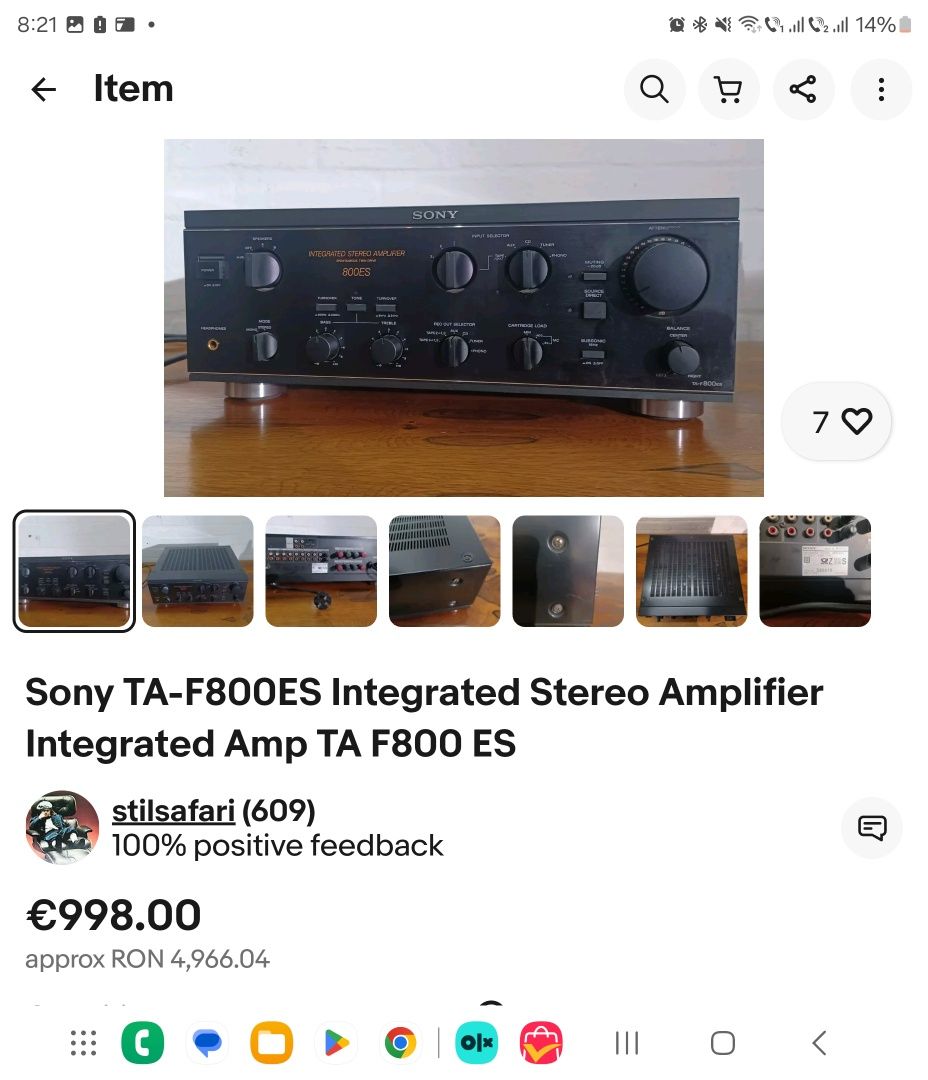 Amplificator Sony TA F800ES