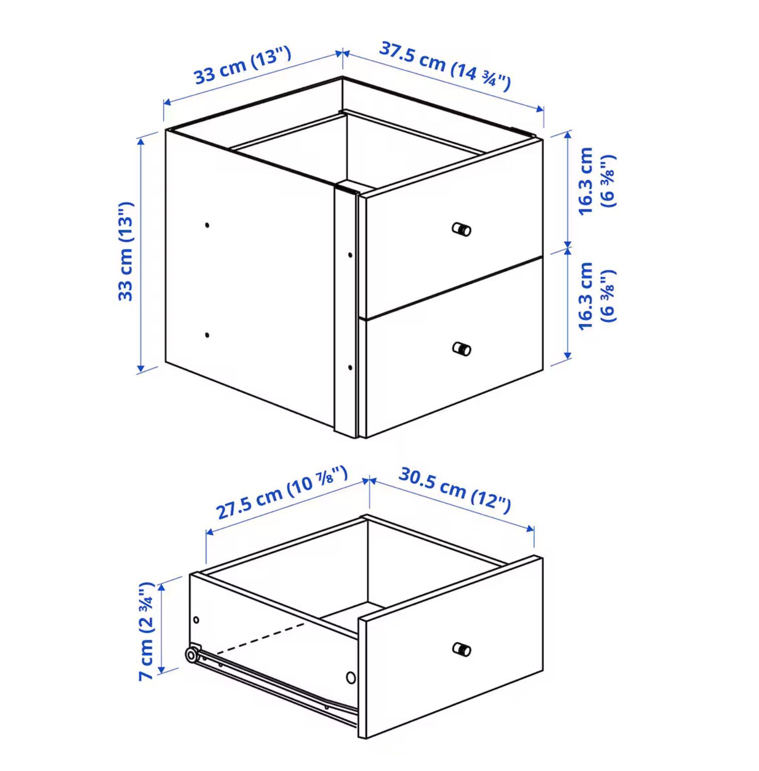 KALLAX
Etajeră cu 4 organizatoare, alb, 77x147 cm / IKEA