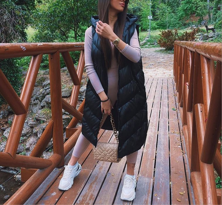 Дълъг дамски елек