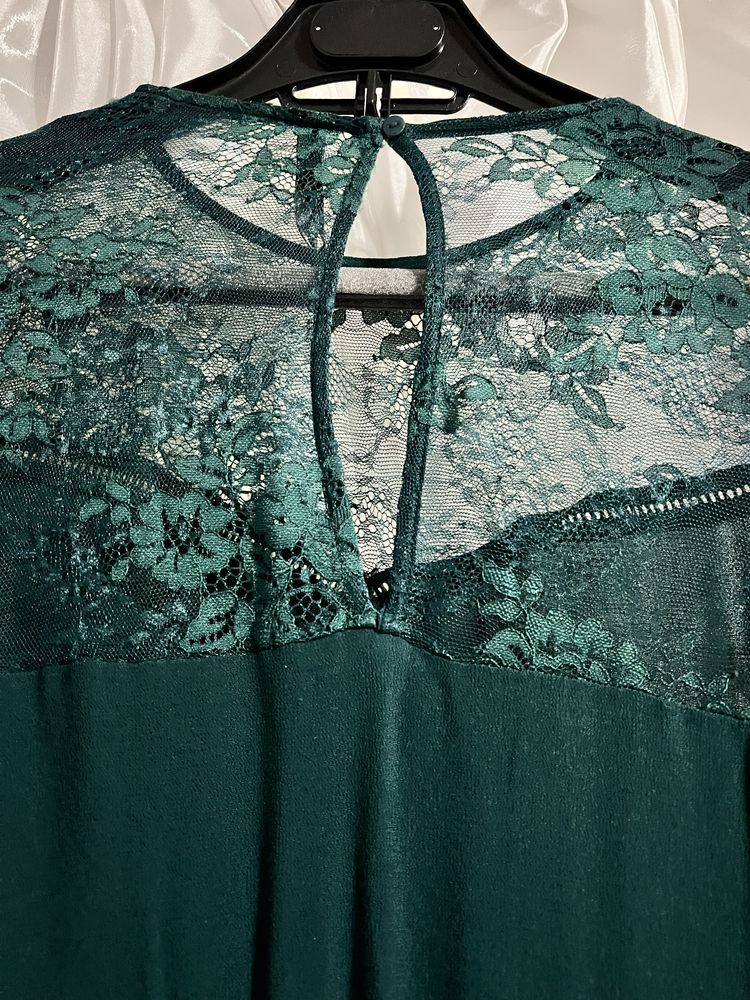 Camasa bluza eleganta verde Stradivarius S