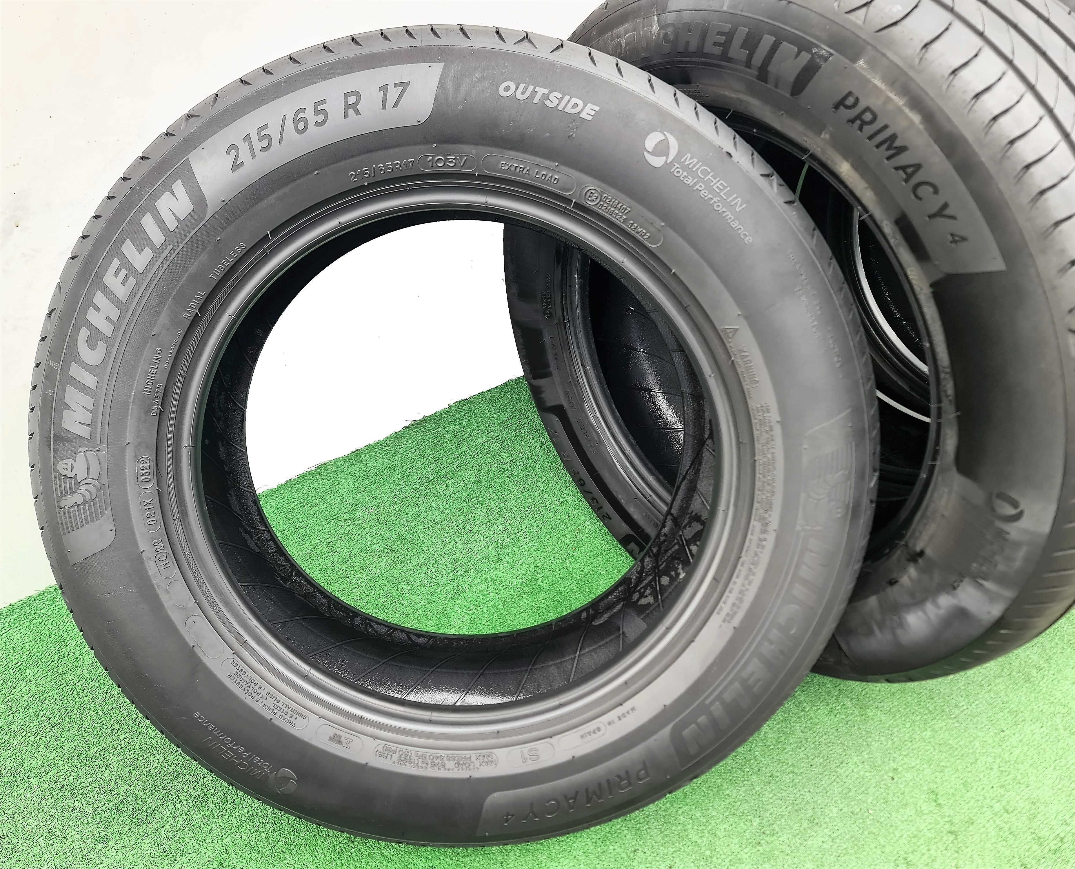 4бр. 215/65/17 MICHELIN Primacy 4- летни