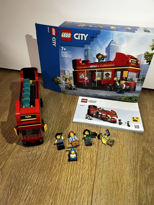 LEGO City 60407 Autobuz turistic rosu cu etaj