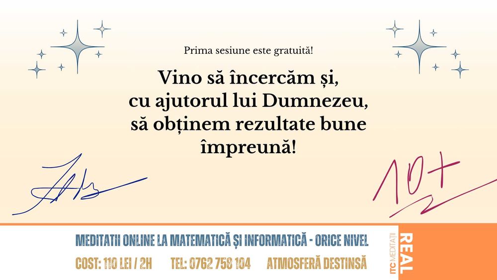 Profesor Matematică / Informatică: Meditații Autorizate - Orice Nivel
