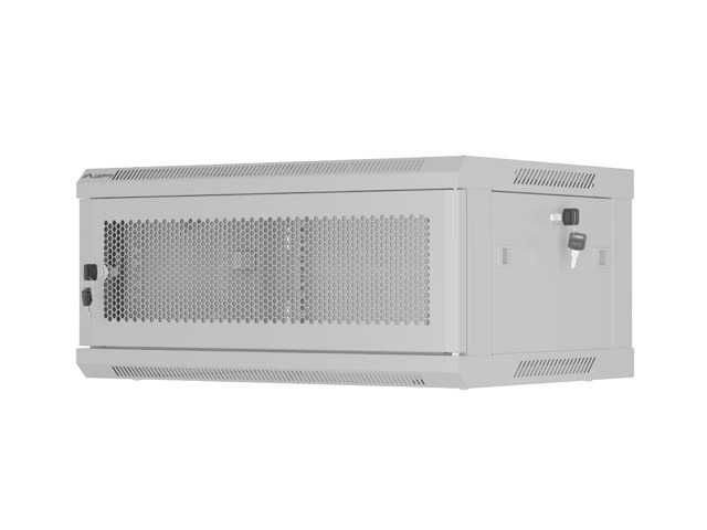 Rack 19" Lanberg 4U 600X450 Gri , Usa Metalica Perforata (Pachet Plat)