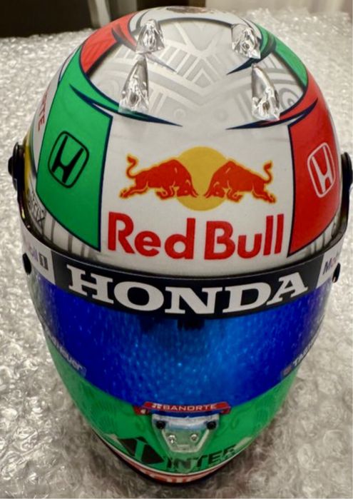 Macheta formula 1 f1 1/18 Casca F1 1/2 Red Bull Honda minichamps bell