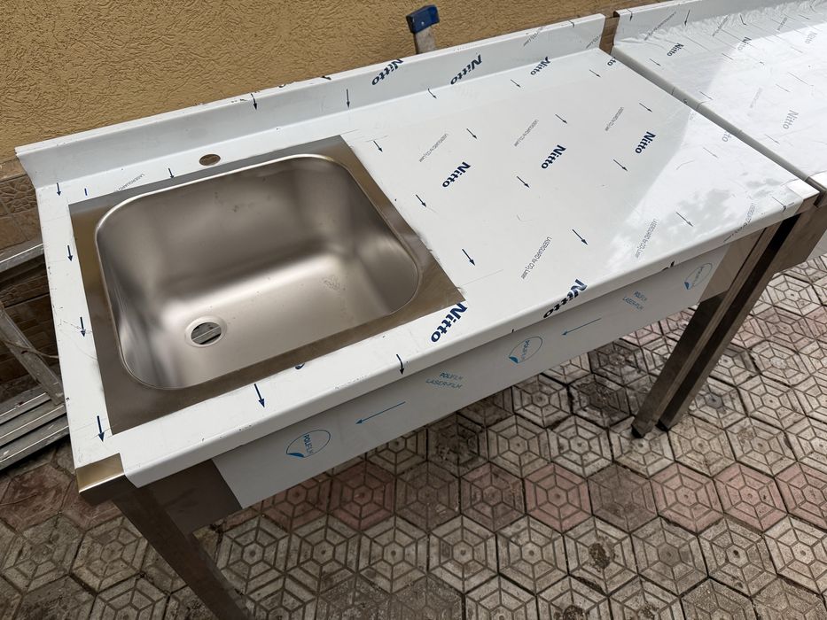 Chiuveta inox spalator inox cu o cuva si picurator