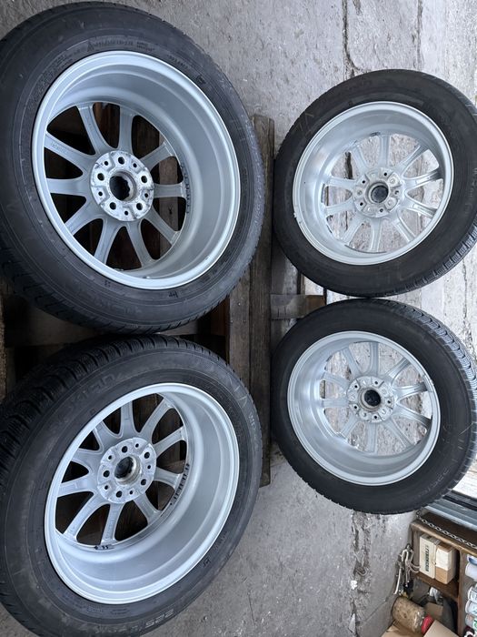 Jante BMW style 618 seria 5 cu anvelope iarna 225/55 R17 NOKIAN