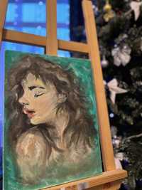 Картина маслом «портрет девушки»