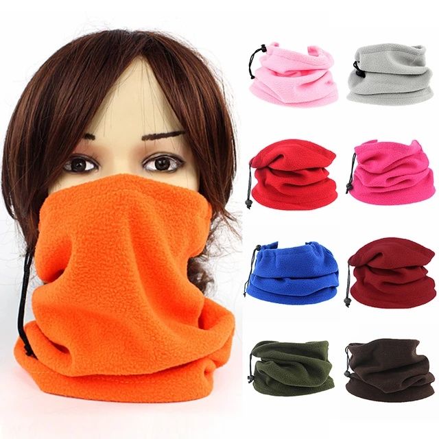 Guler 3 în 1 scarf eșarfă căciulă din polar calduros
