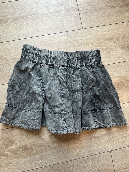 Fusta noua gri denim cu elastic