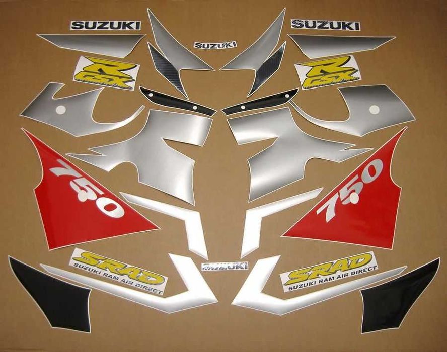 Стикери Сузуки GSXR 750 Srad 1996г.-1999г. Suzuki лепенки срад 1998