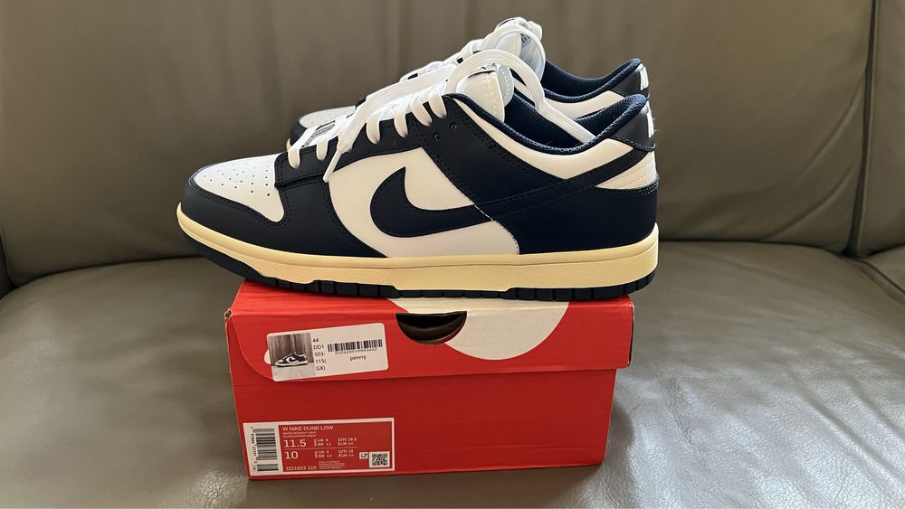 Nike Dunk Low Vintage Navy - 44