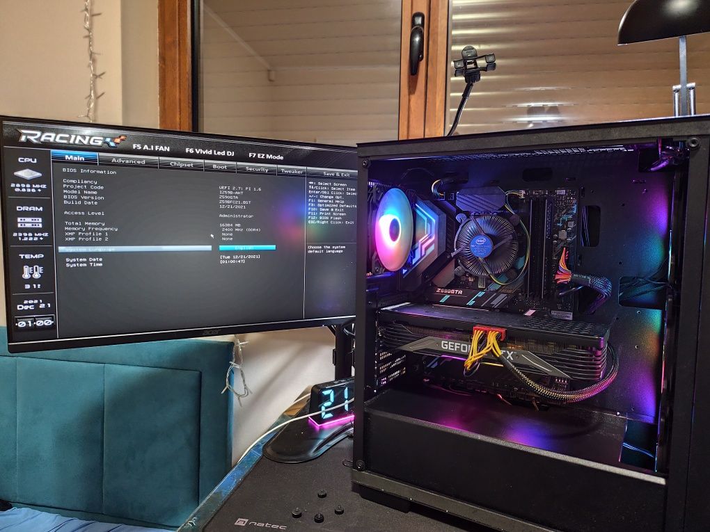 Геймърски компютър с RTX 3070 и i5 10400F