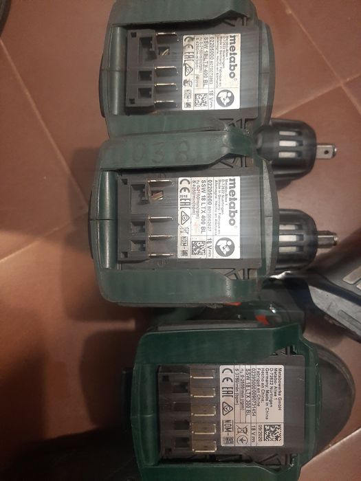 Безчеткови гайковерти Метабо и ъглошлайф