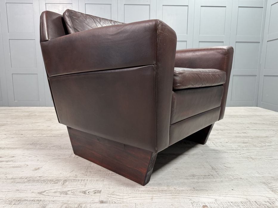 Винтидж, кожен фотьойл на Georg Thams от 60-те Д1053