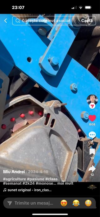 Semanatoare porumb pe discuri  Monosem 6 randuri