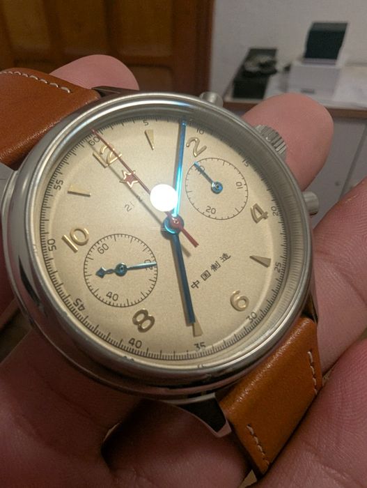 Seagull 1963, 38mm сапфир