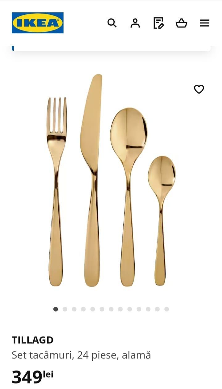 Set tacâmuri 24 de piese alama Ikea