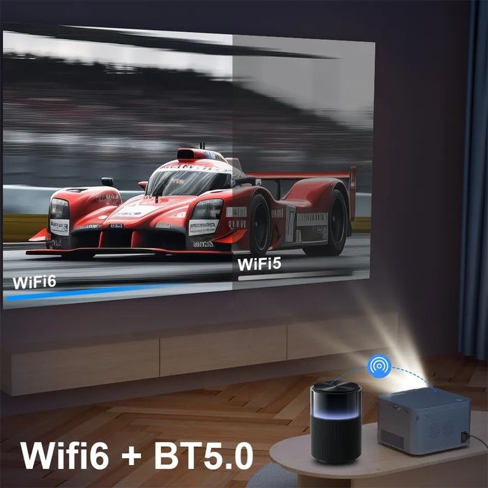 Videoproiector LED 4K,Android 11,Wi-Fi 6,32G, 580 ansi Nou