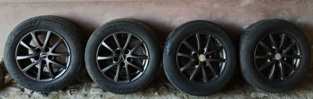Vand jante borbet pe 15" /5×100+ cauciucuri de vara