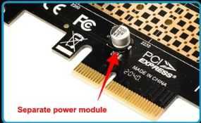 Преход от M .2 NVME към pci expres X4 .