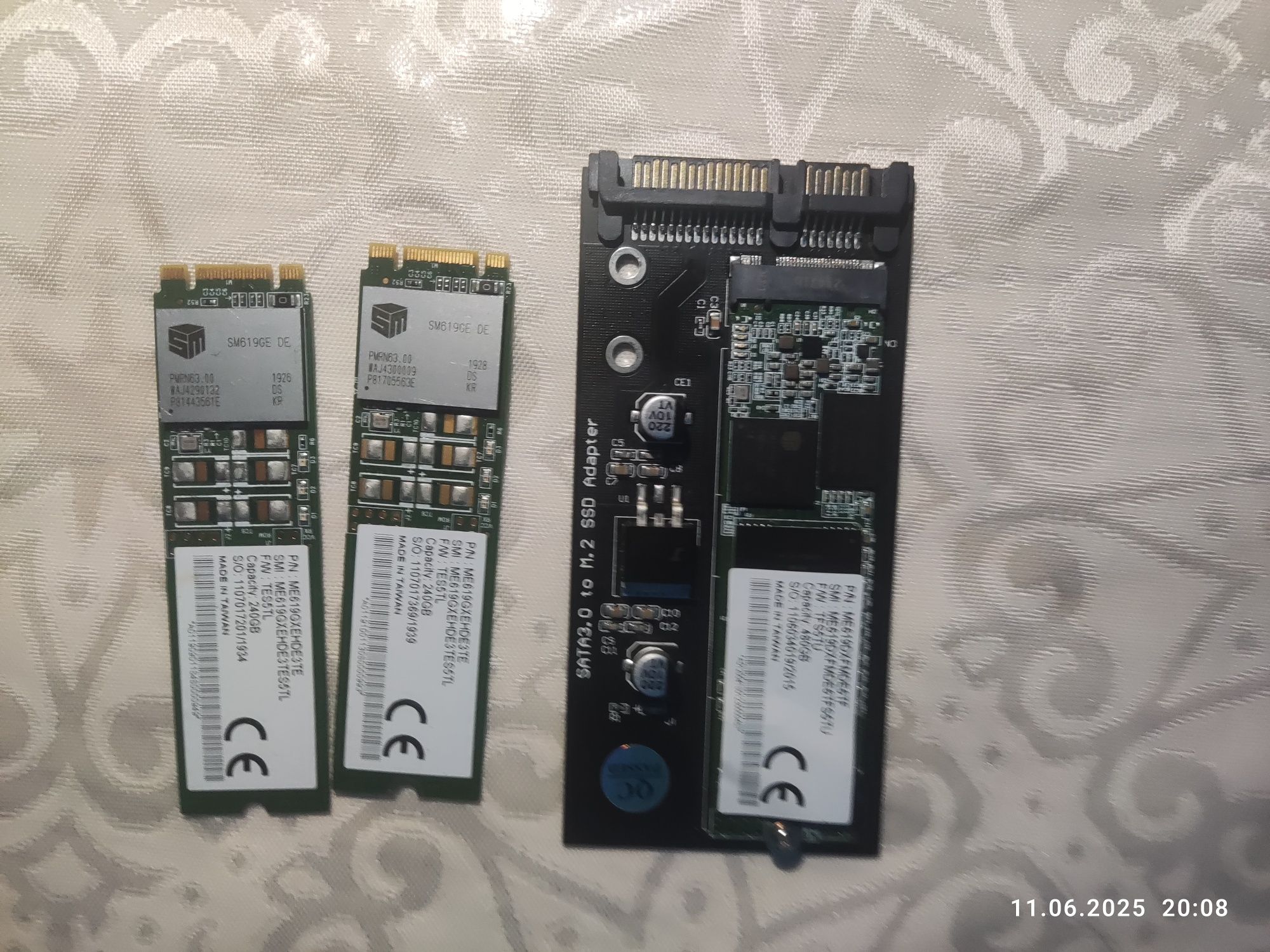 SSD M.2 480GB, 240GB
